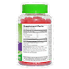 Left side bottle view of 21st Century VitaJoy Melatonin 10 mg Extra Strength gummies and two gummies in the front.