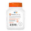 Back side bottle view of 21st Century Vitamin C 500 mg prolonged release tablets.