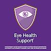 Eye health support claim with eye support icon graphic.