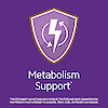 Metabolism support claim with energy support icon.