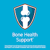 Bone health support claim with bone health graphic icon.