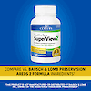 A bottle of 21st Century Health Eyes SuperView2 softgels with the words compare vs bausch and lamb preservision areds 2 formula ingredients.